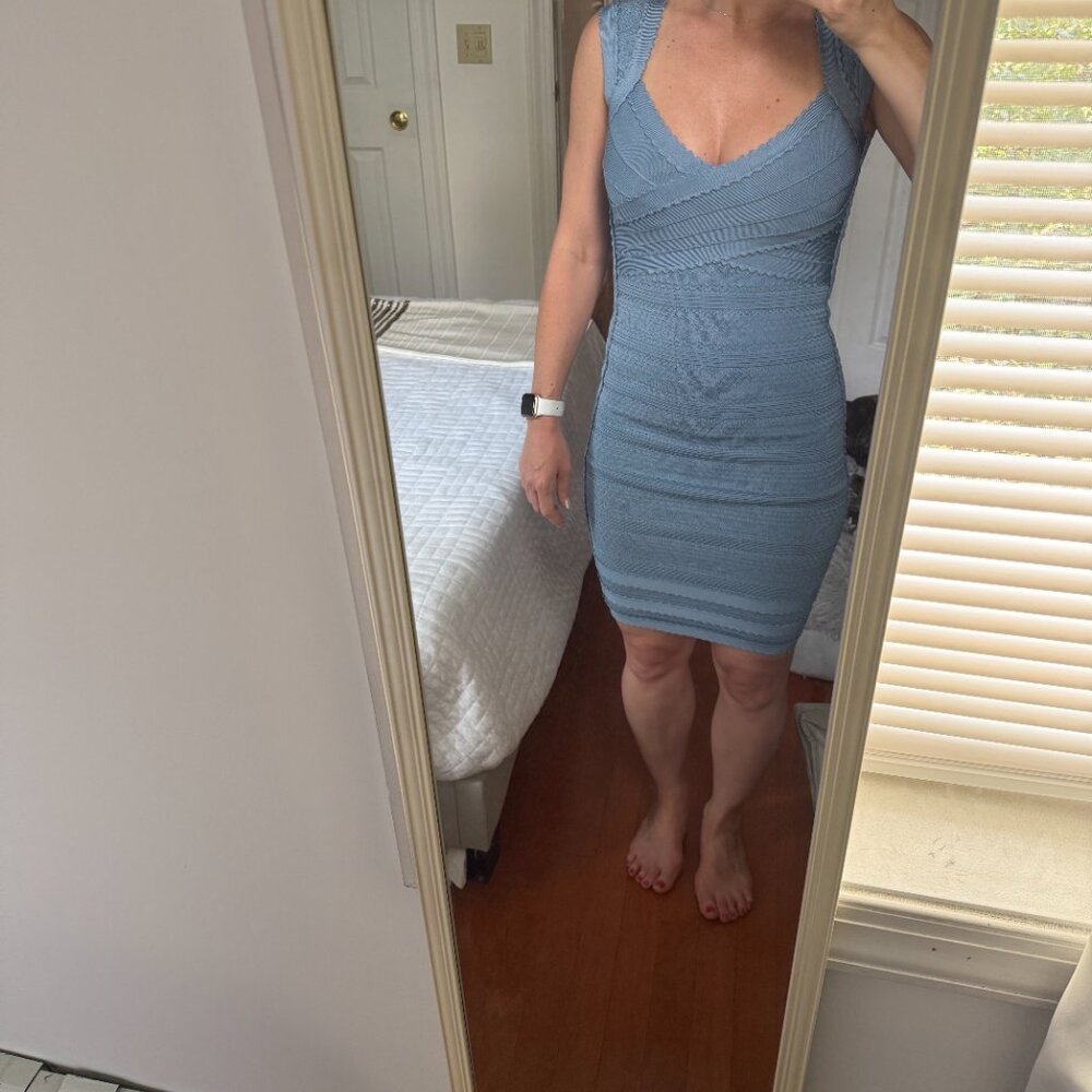 Hervé Léger Sarai Bandage Dress - Haze Combo (Size S)